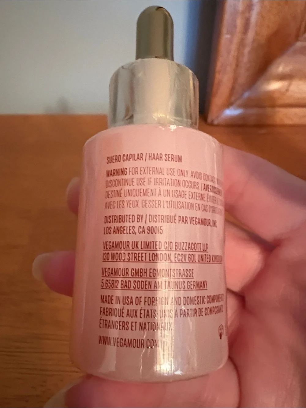 Vegamour GRO Hair Serum — Pink Nourishing Hair Treatment